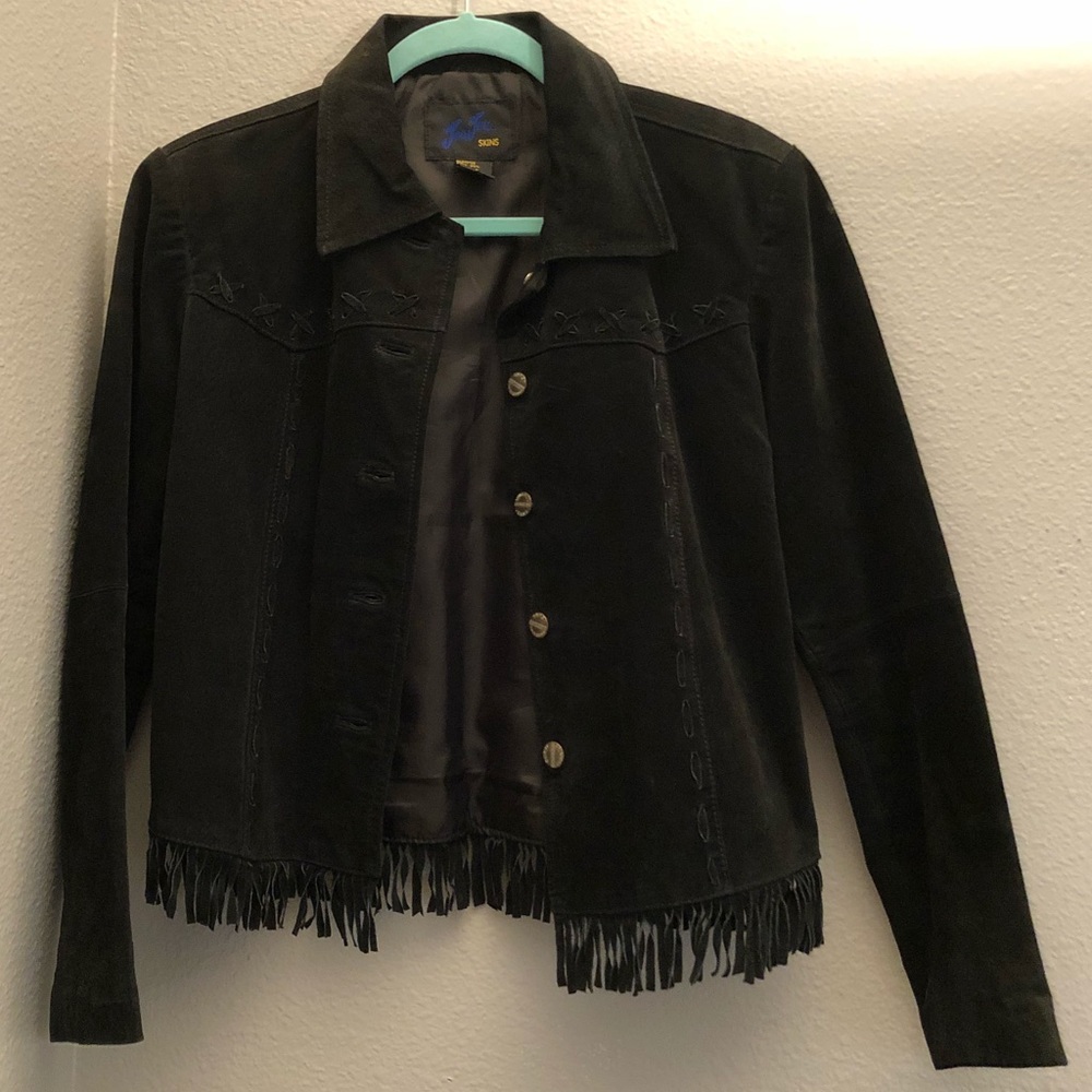 Vintage Suede Fringe Jacket